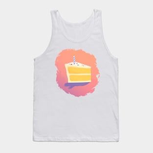 Birthday Cake Watercolor Celebration Tank Top